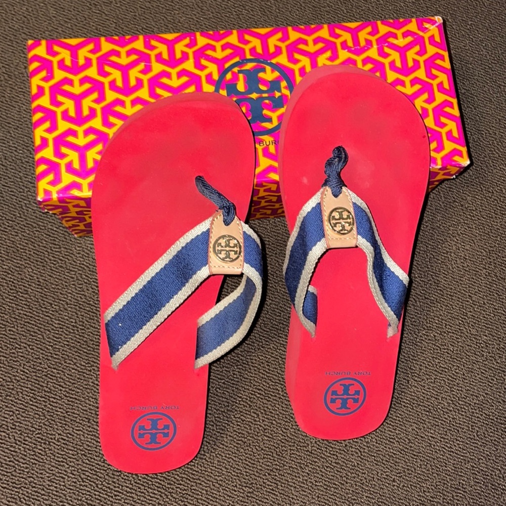 Tory Burch wedge flip flop